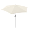 Składany parasol ogrodowy balkonowy regulowany 210 cm beżowy