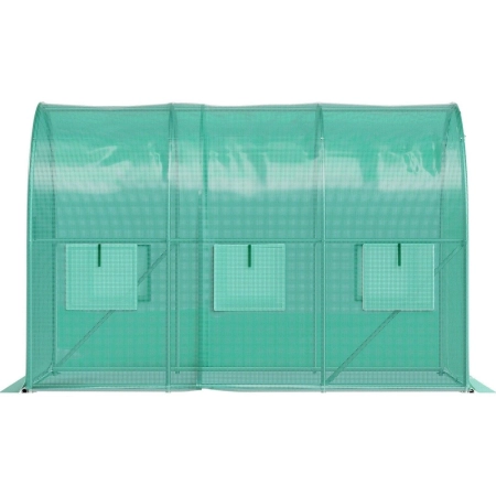 Szklarnia tunel ogrodowy foliowy 3x2x2 m 6 m² metalowy stelaż folia UV