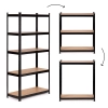 Regał metalowy magazynowy 180x90x40 cm do garażu piwnicy 5 półek 875 kg ModernHome