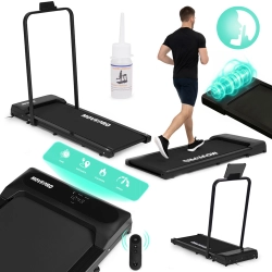 Bieżnia domowa z uchwytem elektryczna walking pad treningowy pod biurko 10 km/h MOVEPRO