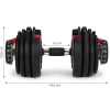 Hantel regulowany żeliwny z podstawką obciążenie 2,5-24 kg MOVEPRO