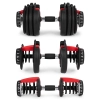 Hantel regulowany żeliwny z podstawką obciążenie 2,5-24 kg MOVEPRO