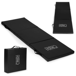 Materac gimnastyczny czarny do ćwiczeń fitness 182x60 cm MOVEPRO