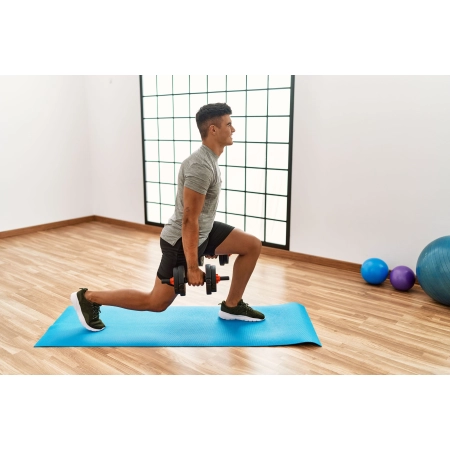 Hantle regulowane 2x10 kg sztanga zestaw 20 kg gryf MOVEPRO