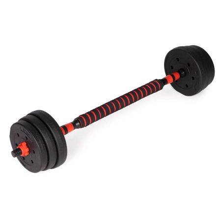 Hantle regulowane 2x15 kg sztanga zestaw 30 kg gryf MOVEPRO