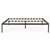 Łóżko metalowe 135x190 cm ze stelażem minimalistyczna czarna rama ModernHome