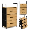 Szafka z 3 szufladami materiałowymi regał 40 cm organizer tekstylny loft ModernHome