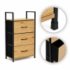 Szafka z 3 szufladami materiałowymi regał 40 cm organizer tekstylny loft ModernHome