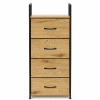 Szafka z 4 szufladami materiałowymi regał 40 cm organizer tekstylny loft ModernHome