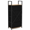 Szafka z 4 szufladami materiałowymi regał 40 cm organizer tekstylny loft ModernHome
