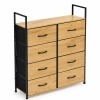 Szafka komoda 8 szuflad materiałowych 80 cm organizer tekstylny MDF loft ModernHome
