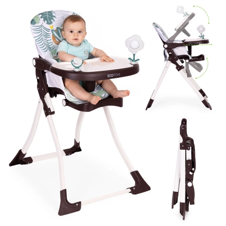 Fotelik krzesełko do karmienia dzieci składane + zabawki ECOTOYS