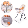Fotelik krzesełko do karmienia dzieci składane + zabawki ECOTOYS