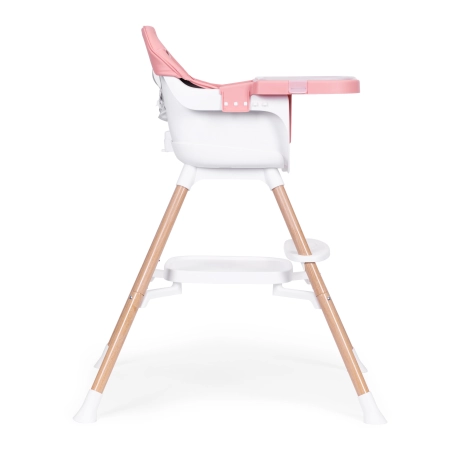 Fotelik krzesełko do karmienia dzieci 2w1 różowy ECOTOYS