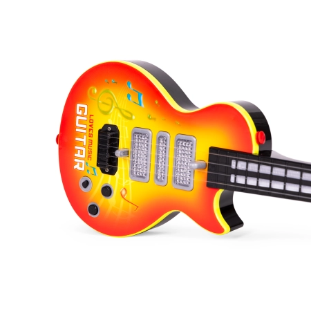 Rockowa gitara dla dzieci z nauką gry na gitarze podczerwień melodie