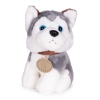 Pluszowy piesek w torebce husky maskotka dla dziecka + szczotka do pielęgnacji