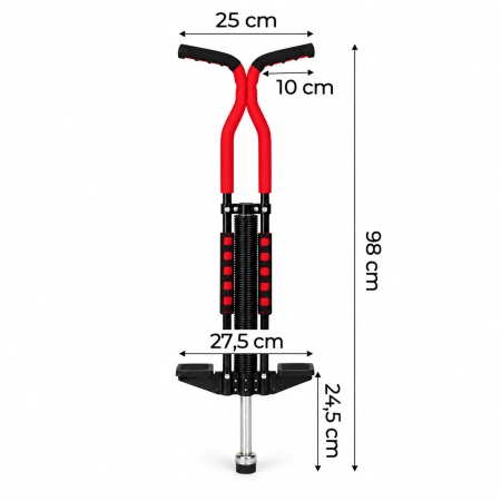 Pogo Jump Stick drążek do skakania Czarny