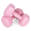 Hantle sześciokątne zestaw 2x2 kg ciężarki do ćwiczeń obciążniki fitness różowe MOVEPRO