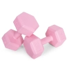 Hantle sześciokątne zestaw 2x3 kg ciężarki do ćwiczeń obciążniki fitness różowe MOVEPRO
