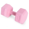 Hantle sześciokątne zestaw 2x4 kg ciężarki do ćwiczeń obciążniki fitness różowe MOVEPRO