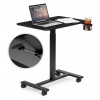 Mobilne biurko 70x48 cm stolik pod laptopa regulacja wysokości 71,5-112 cm czarny ModernHome