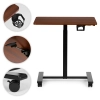 Mobilne biurko 70x48 cm stolik pod laptopa regulacja wysokości 71,5-112 cm drewniany blat ModernHome