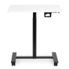 Mobilne biurko 70x48 cm stolik pod laptopa regulacja wysokości 71,5-112 cm biały blat ModernHome