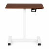 Mobilne biurko 70x48 cm stolik pod laptopa regulacja wysokości 71,5-112 cm brązowy blat ModernHome