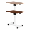 Mobilne biurko 70x48 cm stolik pod laptopa regulacja wysokości 71,5-112 cm brązowy blat ModernHome