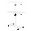 Mobilne biurko 70x48 cm stolik pod laptopa regulacja wysokości 71,5-112 cm białe ModernHome