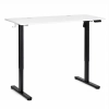 Biurko elektryczne 140x60 cm podnoszone regulacja wysokości 72-118 cm biały blat ModernHome