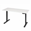 Biurko elektryczne 140x60 cm podnoszone regulacja wysokości 72-118 cm biały blat ModernHome