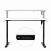 Biurko elektryczne 140x60 cm podnoszone regulacja wysokości 72-118 cm biały blat ModernHome