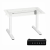 Stelaż biurka elektryczny regulacja wysokości 72-118 cm blat do 160 cm biały ModernHome