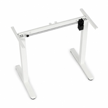 Stelaż biurka elektryczny regulacja wysokości 72-118 cm blat do 160 cm biały ModernHome