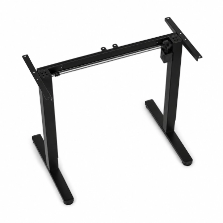 Stelaż biurka elektryczny regulacja wysokości 72-118 cm blat do 160 cm czarny ModernHome