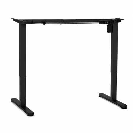Stelaż biurka elektryczny regulacja wysokości 72-118 cm blat do 160 cm czarny ModernHome