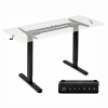 Stelaż biurka elektryczny regulacja wysokości 72-120 cm blat do 160 cm czarny ModernHome
