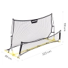 Rebounder trenażer piłkarski dwustronny do treningu strzałów 220x120 cm MOVEPRO