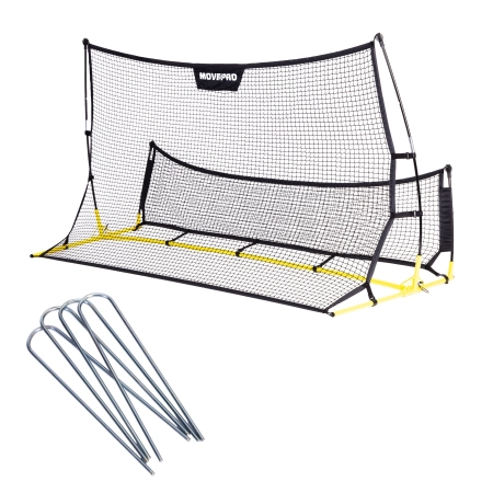Rebounder trenażer piłkarski dwustronny do treningu strzałów 220x120 cm MOVEPRO