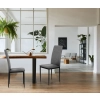 Komplet 4 krzeseł krzesło do jadalni i salonu szare ModernHome
