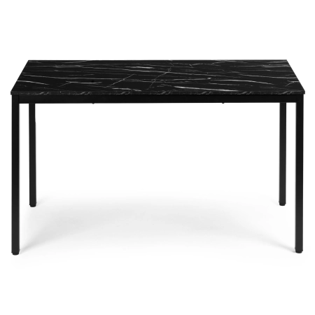 Stół do kuchni jadalni dla 4-5 osób biurko komputerowe 120x60 cm czarny marmur ModernHome