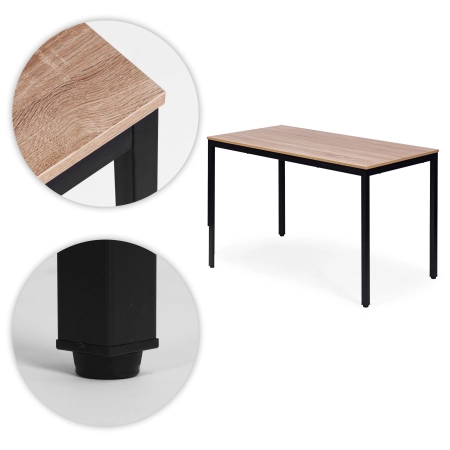 Stół do kuchni jadalni dla 4-5 osób biurko komputerowe 120x60 cm ModernHome