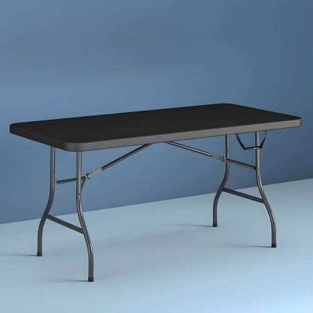 Stół cateringowy 180 cm składany w walizkę czarny MultiGarden