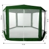 Namiot pawilon ogrodowy handlowy 2x2x2 m z moskitierą zielony MultiGarden