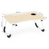 Podstawka pod laptopa składana taca 60x40 cm lampka wiatrak ModernHome