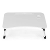 Podstawka pod laptopa składana stolik do łóżka 60x40 cm biała ModernHome