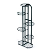 Nowoczesny metalowy kwietnik stojak na kwiaty 6 poziomów czarny ModernHome