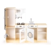 Drewniana kuchnia dla dzieci osobne segmenty XXL tablica + LED ECOTOYS