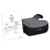 Fotelik samochodowy Booster ECOTOYS Isofix I-Size podstawka dla dziecka od 125-150 cm wzrostu